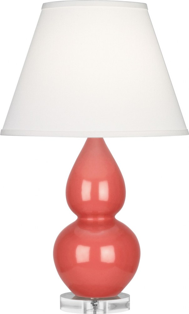 Robert Abbey Lighting-ML13X-Small Double Gourd 1-Light Accent Lamp 6 Inches Wide and 22 Inches Tall Melon Pearl Small Double Gourd 1-Light Accent Lamp 6 Inches Wide and 22 Inches Tall