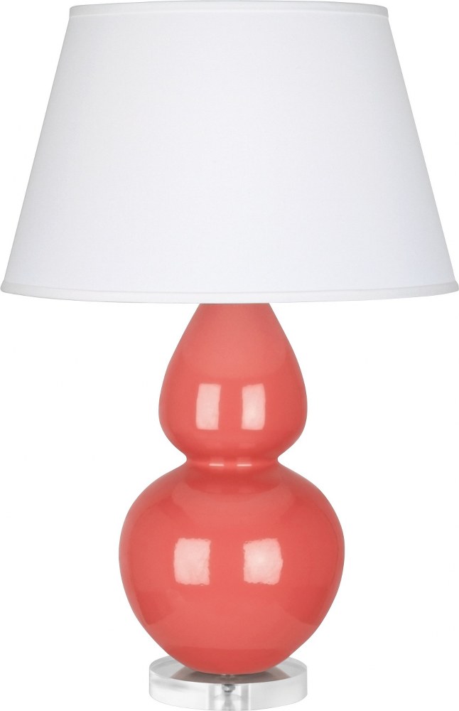 Robert Abbey Lighting-ML23X-Double Gourd 1-Light Table Lamp 30 Inches Tall Melon Pearl Double Gourd 1-Light Table Lamp 30 Inches Tall