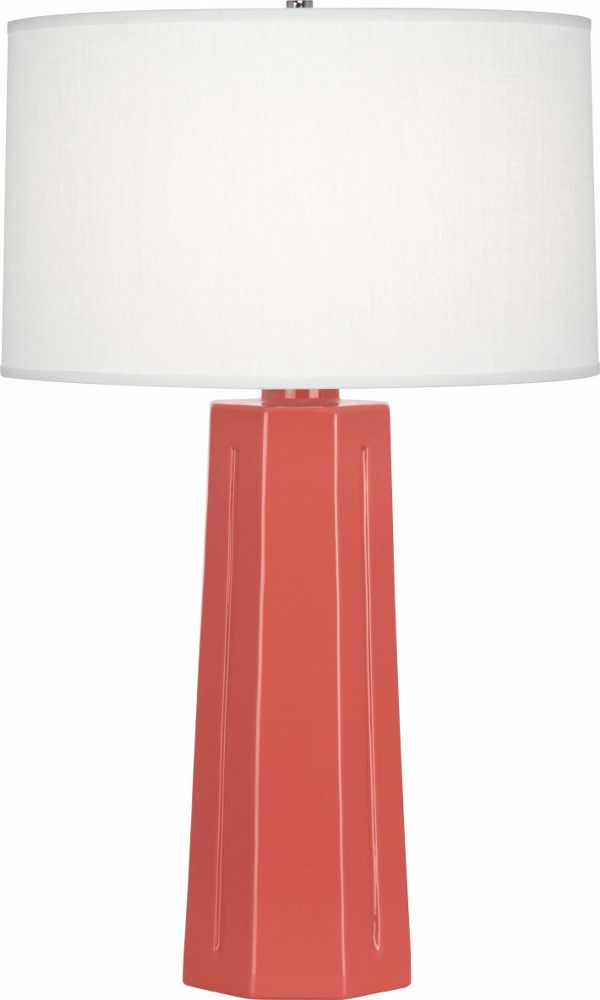 Robert Abbey Lighting-ML960-Mason 1-Light Table Lamp 6.5 Inches Wide and 25.875 Inches Tall Melon  Celadon Glazed Finish