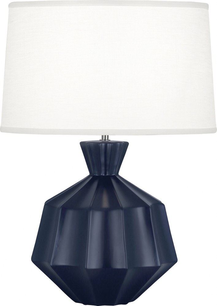 Robert Abbey Lighting-MMB17-Orion 1-Light Table Lamp 13.625 Inches Wide and 27 Inches Tall Matte Midnight Blue  Amethyst Finish