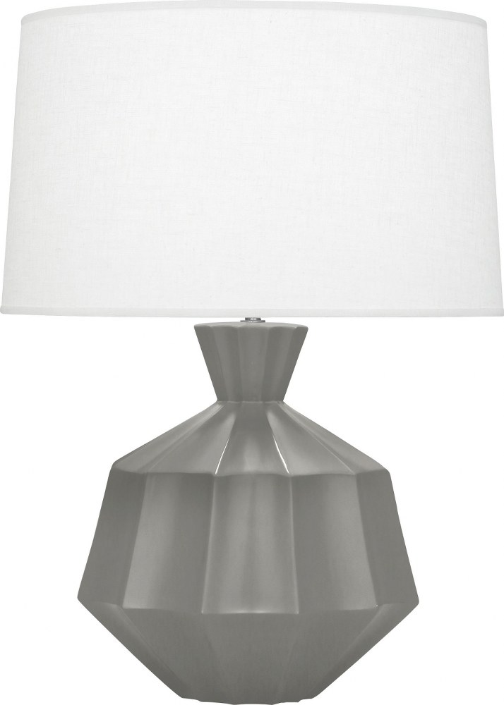 Robert Abbey Lighting-MST17-Orion 1-Light Table Lamp 13.625 Inches Wide and 27 Inches Tall Matte Smoky Taupe  Amethyst Finish