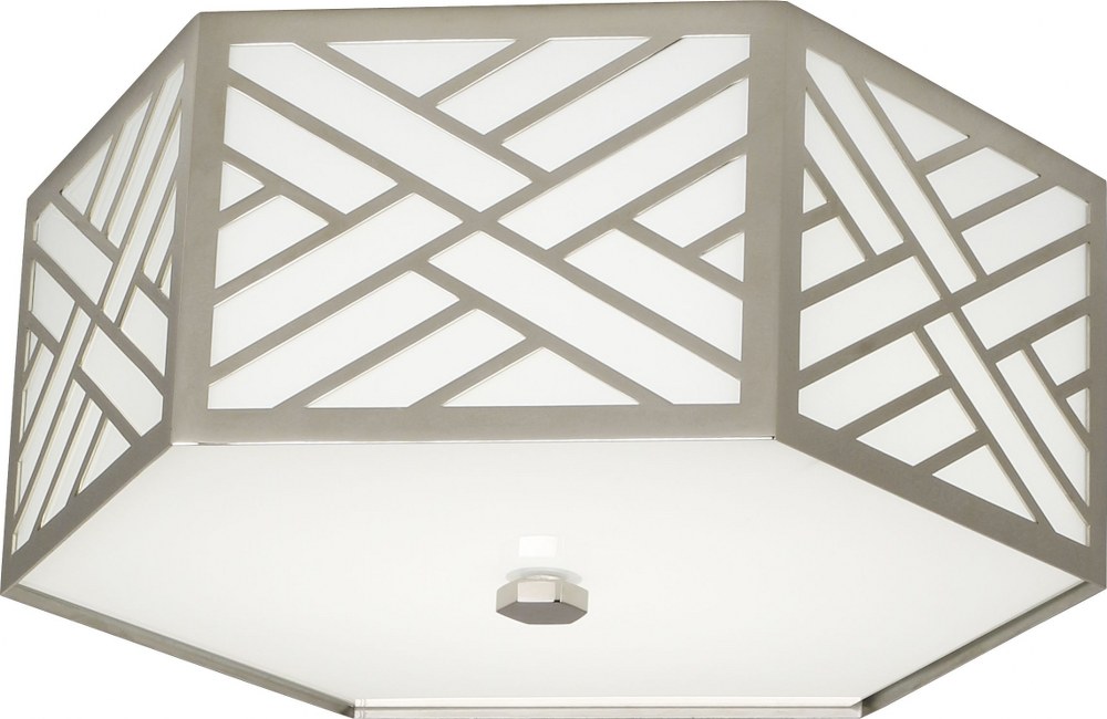 Robert Abbey Lighting-S438-Williamsburg Tazewell-23W 1 LED Flush Mount-17 Inches Wide by 7.13 Inches High   Polished Nickel Finish