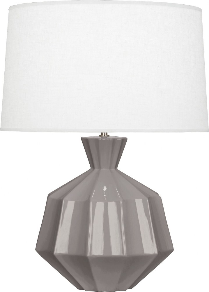 Robert Abbey Lighting-ST999-Orion 1-Light Table Lamp 13.625 Inches Wide and 27 Inches Tall Smoky Taupe  Amethyst Finish