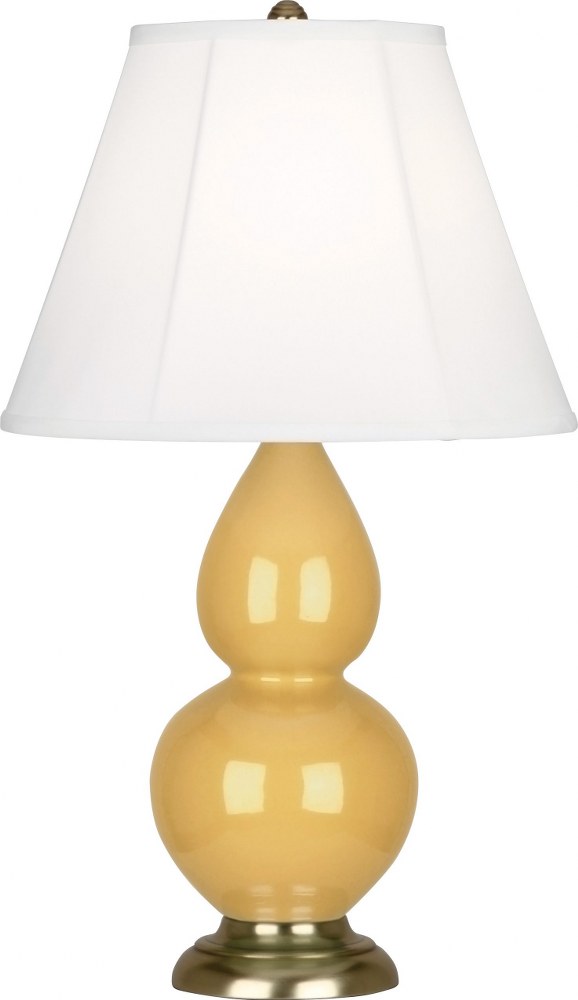 Robert Abbey Lighting-SU10-Small Double Gourd - 1 Light Accent Lamp-22.75 Inches Tall and 6 Inches Wide Sunset Yellow Antique Natural Brass Small Double Gourd - 1 Light Accent Lamp-22.75 Inches Tall a