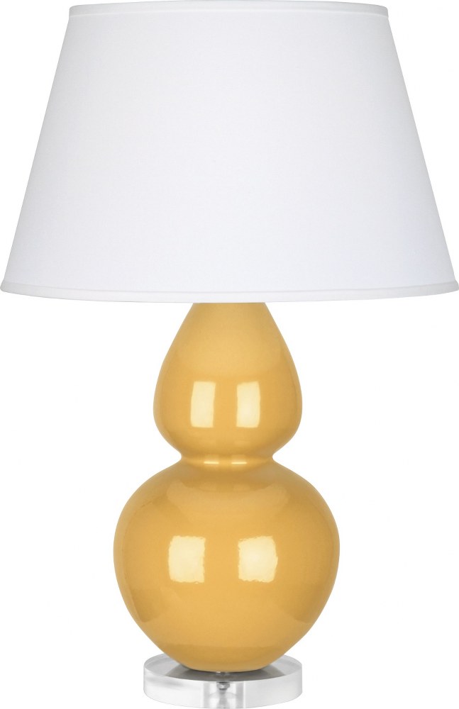 Robert Abbey Lighting-SU23X-Double Gourd 1-Light Table Lamp 30 Inches Tall Sunset Yellow Pearl Double Gourd 1-Light Table Lamp 30 Inches Tall