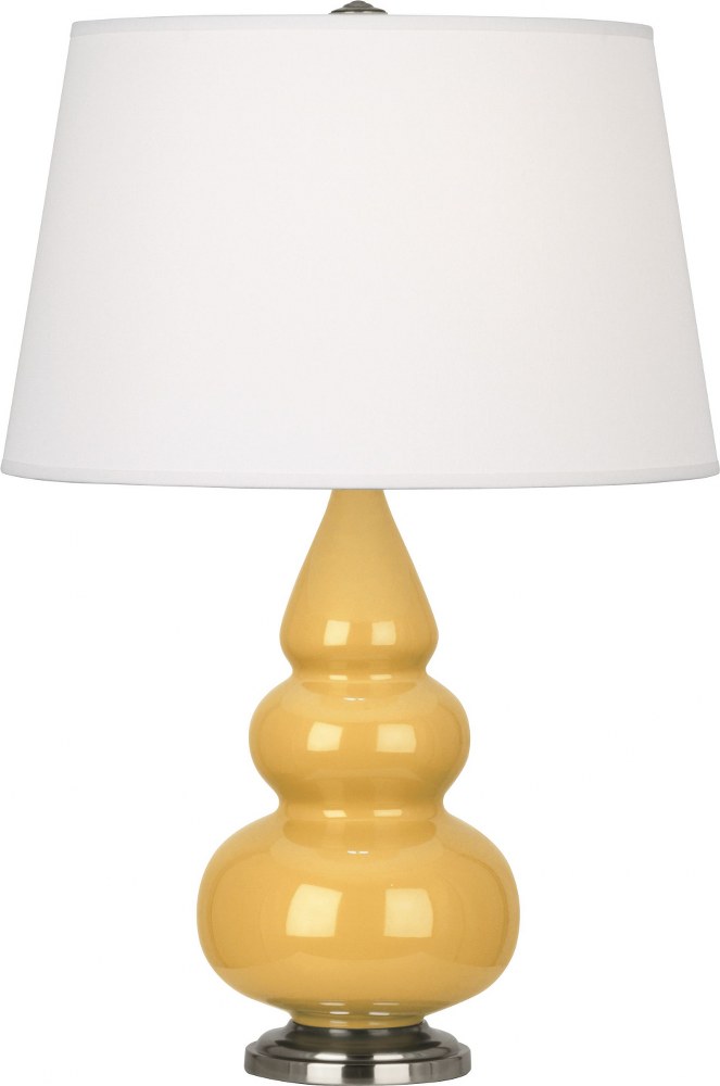 Robert Abbey Lighting-SU32X-Small Triple Gourd - 1 Light Accent Lamp-24.38 Inches Tall and 15 Inches Wide Sunset Yellow Antique Silver Small Triple Gourd - 1 Light Accent Lamp-24.38 Inches Tall and 15