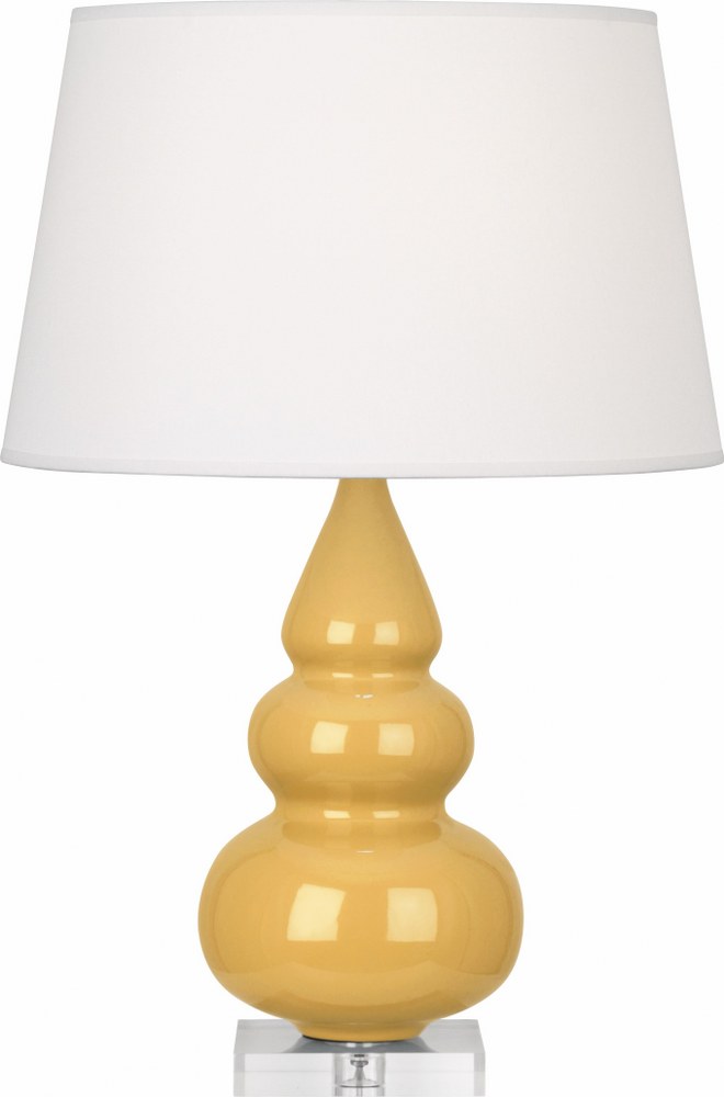 Robert Abbey Lighting-SU33X-Small Triple Gourd 1-Light Accent Lamp 7.25 Inches Wide and 24 Inches Tall Sunset Yellow  Small Triple Gourd 1-Light Accent Lamp 7.25 Inches Wide and 24 Inches Tall