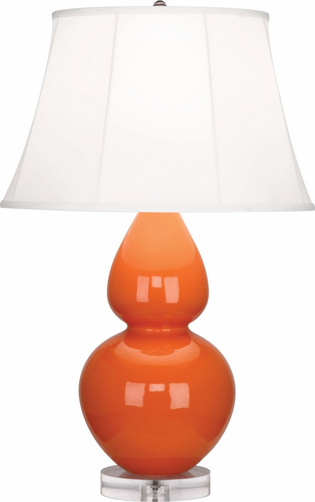 Robert Abbey Lighting-A675-Double Gourd 1-Light Table Lamp 30 Inches Tall Pumpkin Ivory Double Gourd 1-Light Table Lamp 30 Inches Tall