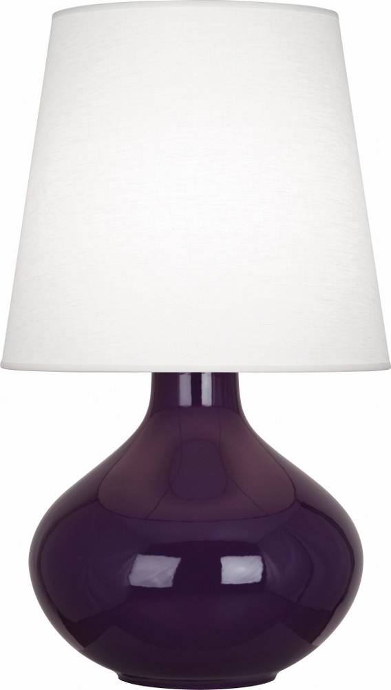 Robert Abbey Lighting-AM993-June 1-Light Table Lamp 15.75 Inches Wide and 30.75 Inches Tall Amethyst Oyster June 1-Light Table Lamp 15.75 Inches Wide and 30.75 Inches Tall