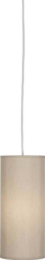 Robert Abbey Lighting-B167-Andromeda 4-Light Wall Sconce 18 Inches Wide and 18 Inches Tall White Bone White Finish with Taupe Dupoini Fabric Shade