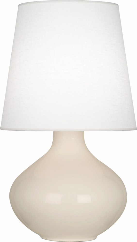 Robert Abbey Lighting-BN993-June 1-Light Table Lamp 15.75 Inches Wide and 30.75 Inches Tall Bone Oyster June 1-Light Table Lamp 15.75 Inches Wide and 30.75 Inches Tall