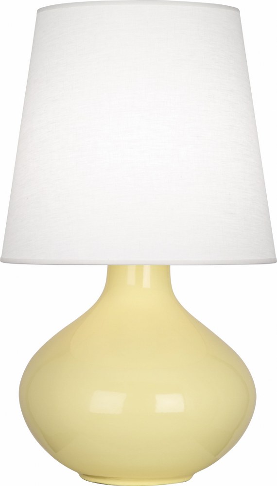 Robert Abbey Lighting-BT993-June 1-Light Table Lamp 15.75 Inches Wide and 30.75 Inches Tall Butter Oyster June 1-Light Table Lamp 15.75 Inches Wide and 30.75 Inches Tall