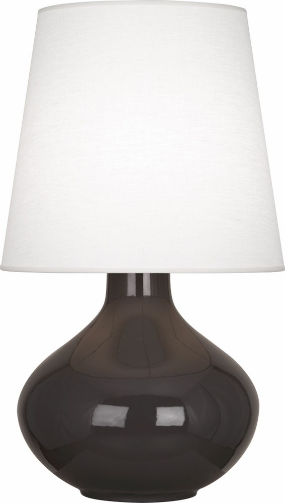 Robert Abbey Lighting-CF993-June 1-Light Table Lamp 15.75 Inches Wide and 30.75 Inches Tall Coffee Oyster June 1-Light Table Lamp 15.75 Inches Wide and 30.75 Inches Tall