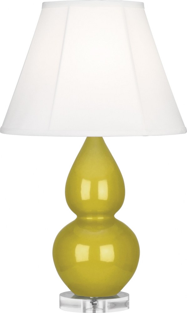 Robert Abbey Lighting-CI13-Small Double Gourd 1-Light Accent Lamp 6 Inches Wide and 22 Inches Tall Citron Ivory Small Double Gourd 1-Light Accent Lamp 6 Inches Wide and 22 Inches Tall