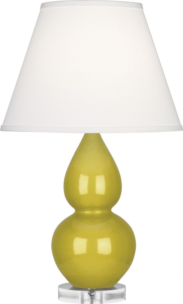 Robert Abbey Lighting-CI13X-Small Double Gourd 1-Light Accent Lamp 6 Inches Wide and 22 Inches Tall Citron Pearl Small Double Gourd 1-Light Accent Lamp 6 Inches Wide and 22 Inches Tall