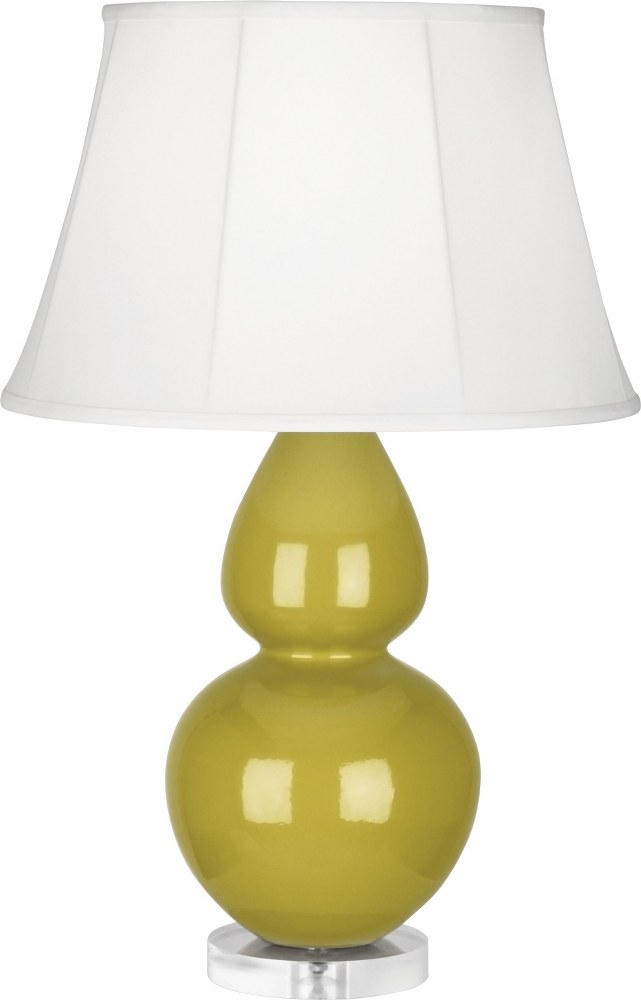 Robert Abbey Lighting-CI23-Double Gourd 1-Light Table Lamp 30 Inches Tall Citron Ivory Double Gourd 1-Light Table Lamp 30 Inches Tall