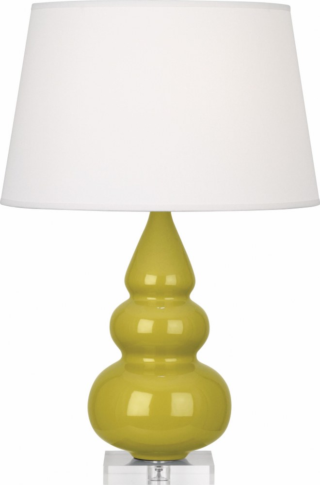 Robert Abbey Lighting-CI33X-Small Triple Gourd 1-Light Accent Lamp 7.25 Inches Wide and 24 Inches Tall Citron  Small Triple Gourd 1-Light Accent Lamp 7.25 Inches Wide and 24 Inches Tall