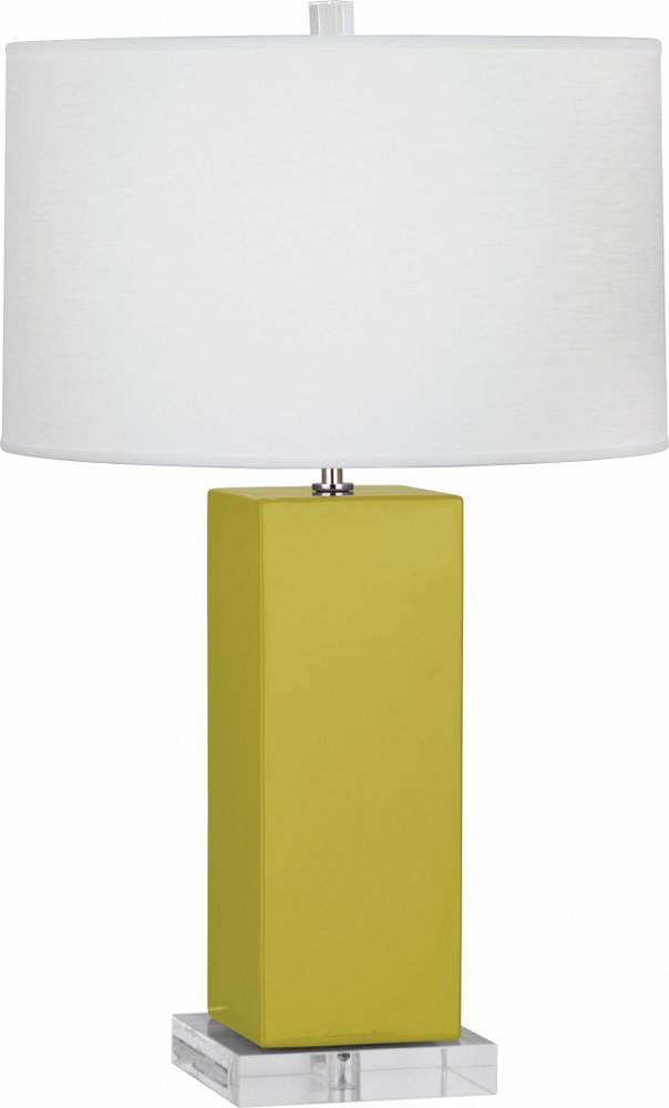 Robert Abbey Lighting-CI995-Harvey 1-Light Table Lamp 6.25 Inches Wide and 33 Inches Tall Citron  Harvey 1-Light Table Lamp 6.25 Inches Wide and 33 Inches Tall