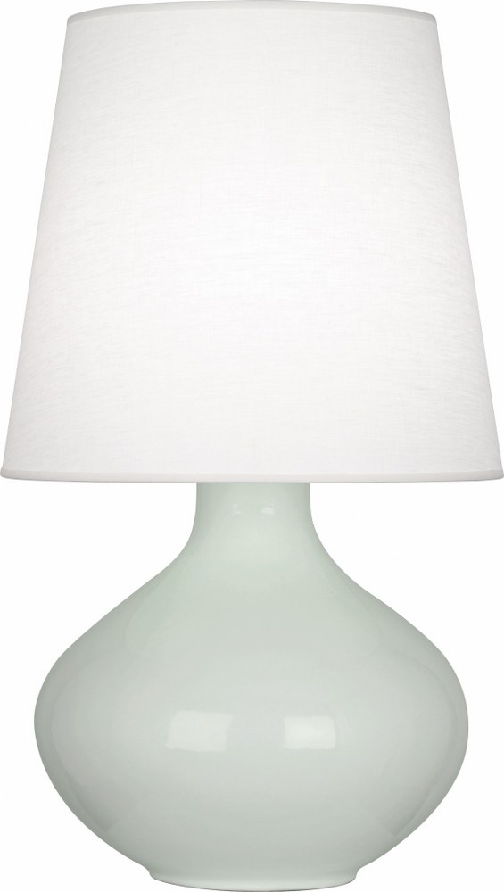 Robert Abbey Lighting-CL993-June 1-Light Table Lamp 15.75 Inches Wide and 30.75 Inches Tall Celadon Oyster June 1-Light Table Lamp 15.75 Inches Wide and 30.75 Inches Tall