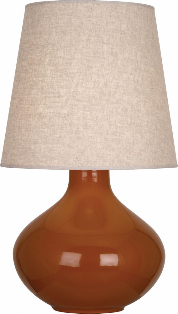 Robert Abbey Lighting-CM991-June 1-Light Table Lamp 15.75 Inches Wide and 30.75 Inches Tall Cinnamon Buff June 1-Light Table Lamp 15.75 Inches Wide and 30.75 Inches Tall