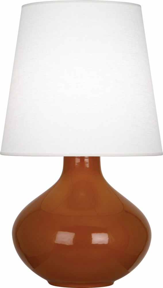 Robert Abbey Lighting-CM993-June 1-Light Table Lamp 15.75 Inches Wide and 30.75 Inches Tall Cinnamon Oyster June 1-Light Table Lamp 15.75 Inches Wide and 30.75 Inches Tall