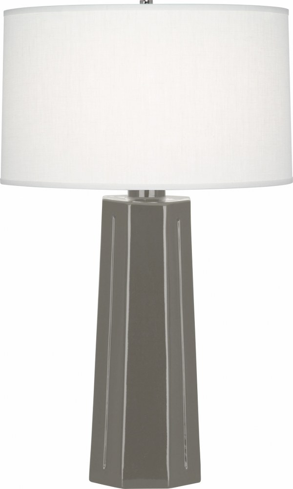 Robert Abbey Lighting-CR960-Mason 1-Light Table Lamp 6.5 Inches Wide and 25.875 Inches Tall Ash  Celadon Glazed Finish