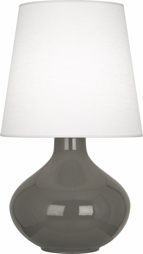 Robert Abbey Lighting-CR993-June 1-Light Table Lamp 15.75 Inches Wide and 30.75 Inches Tall Ash Oyster June 1-Light Table Lamp 15.75 Inches Wide and 30.75 Inches Tall