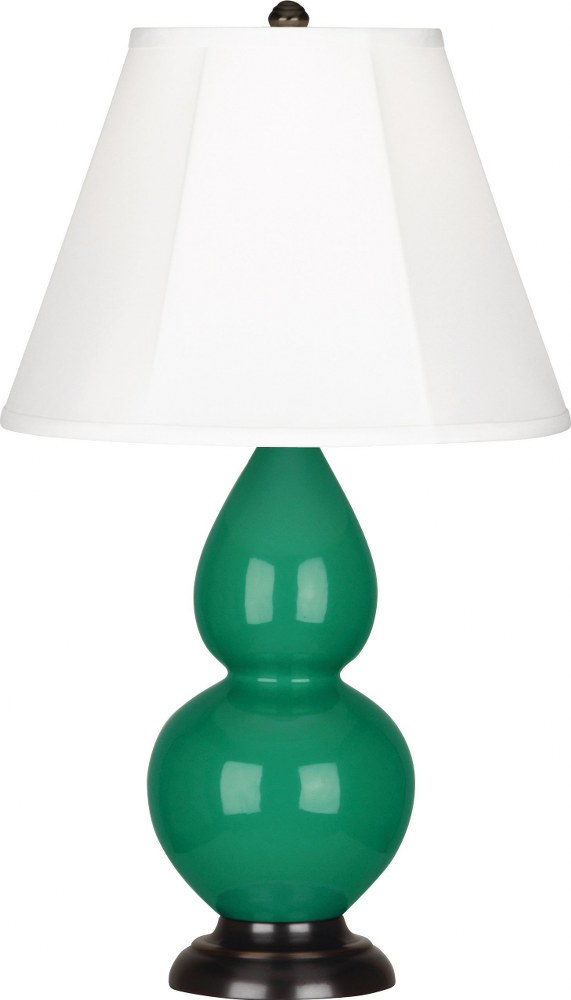 Robert Abbey Lighting-EG11-Small Double Gourd - 1 Light Accent Lamp-22.75 Inches Tall and 6 Inches Wide Emerald Green Deep Patina Bronze Small Double Gourd - 1 Light Accent Lamp-22.75 Inches Tall and 