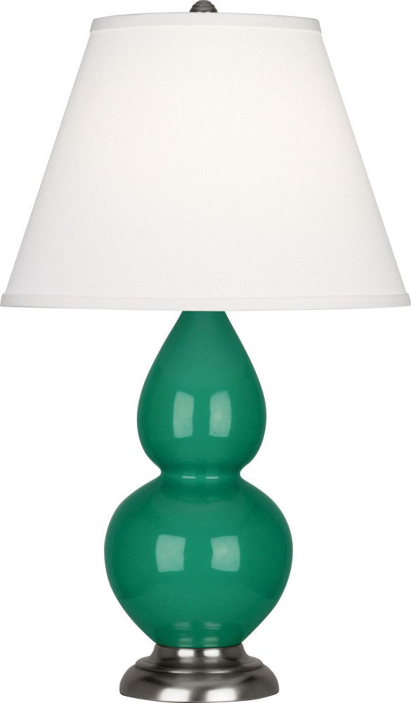 Robert Abbey Lighting-EG12X-Small Double Gourd - 1 Light Accent Lamp-22.75 Inches Tall and 6 Inches Wide Emerald Green Antique Silver Small Double Gourd - 1 Light Accent Lamp-22.75 Inches Tall and 6 I