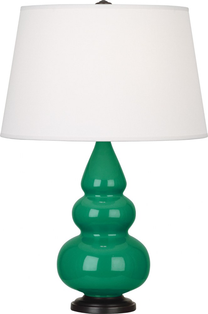 Robert Abbey Lighting-EG31X-Small Triple Gourd - 1 Light Accent Lamp-24.38 Inches Tall and 15 Inches Wide Emerald Green Deep Patina Bronze Small Triple Gourd - 1 Light Accent Lamp-24.38 Inches Tall an