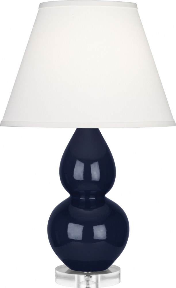 Robert Abbey Lighting-MB13X-Small Double Gourd 1-Light Accent Lamp 6 Inches Wide and 22 Inches Tall Midnight Blue Pearl Small Double Gourd 1-Light Accent Lamp 6 Inches Wide and 22 Inches Tall