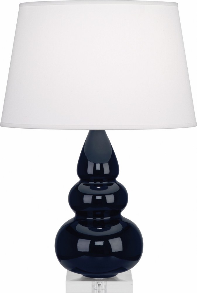 Robert Abbey Lighting-MB33X-Small Triple Gourd 1-Light Accent Lamp 7.25 Inches Wide and 24 Inches Tall Midnight Blue  Small Triple Gourd 1-Light Accent Lamp 7.25 Inches Wide and 24 Inches Tall