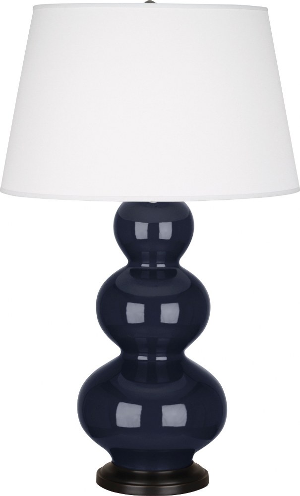 Robert Abbey Lighting-MB41X-Triple Gourd - 1 Light Table Lamp-32.75 Inches Tall and 10 Inches Wide Midnight Blue Deep Patina Bronze Triple Gourd - 1 Light Table Lamp-32.75 Inches Tall and 10 Inches Wi