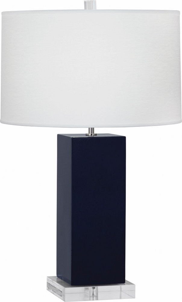 Robert Abbey Lighting-MB995-Harvey 1-Light Table Lamp 6.25 Inches Wide and 33 Inches Tall Midnight Blue  Harvey 1-Light Table Lamp 6.25 Inches Wide and 33 Inches Tall