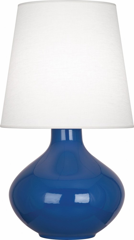 Robert Abbey Lighting-MR993-June 1-Light Table Lamp 15.75 Inches Wide and 30.75 Inches Tall Marine Blue Oyster June 1-Light Table Lamp 15.75 Inches Wide and 30.75 Inches Tall