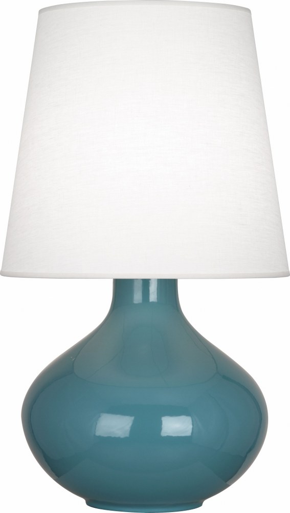 Robert Abbey Lighting-OB993-June 1-Light Table Lamp 15.75 Inches Wide and 30.75 Inches Tall Steel Blue Oyster June 1-Light Table Lamp 15.75 Inches Wide and 30.75 Inches Tall