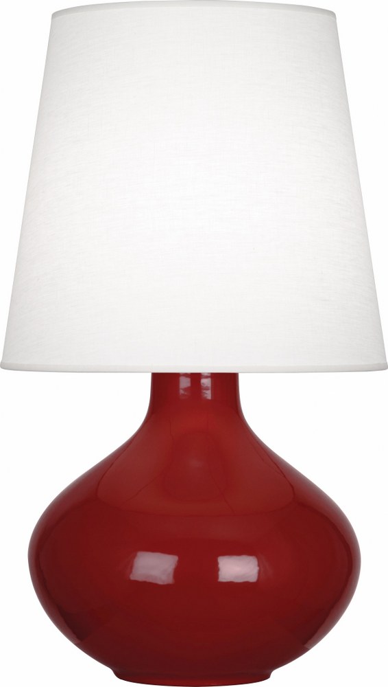 Robert Abbey Lighting-OX993-June 1-Light Table Lamp 15.75 Inches Wide and 30.75 Inches Tall Oxblood Oyster June 1-Light Table Lamp 15.75 Inches Wide and 30.75 Inches Tall