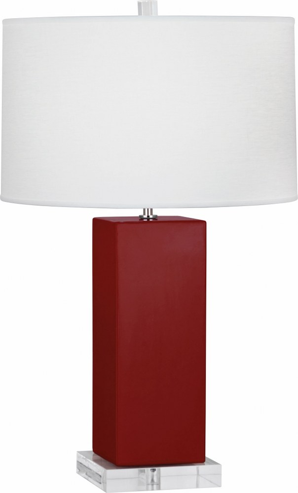 Robert Abbey Lighting-OX995-Harvey 1-Light Table Lamp 6.25 Inches Wide and 33 Inches Tall Oxblood  Harvey 1-Light Table Lamp 6.25 Inches Wide and 33 Inches Tall