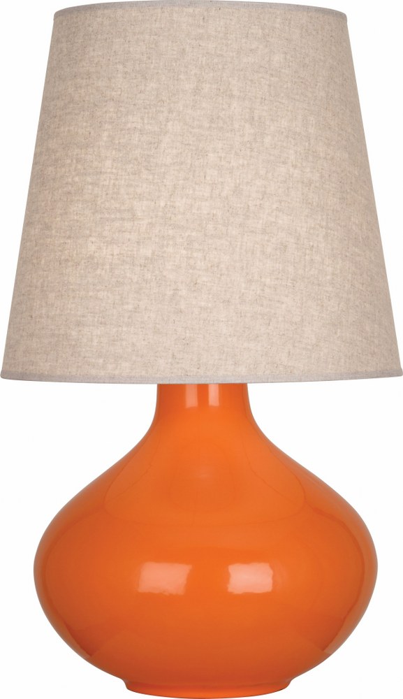 Robert Abbey Lighting-PM991-June 1-Light Table Lamp 15.75 Inches Wide and 30.75 Inches Tall Pumpkin Buff June 1-Light Table Lamp 15.75 Inches Wide and 30.75 Inches Tall