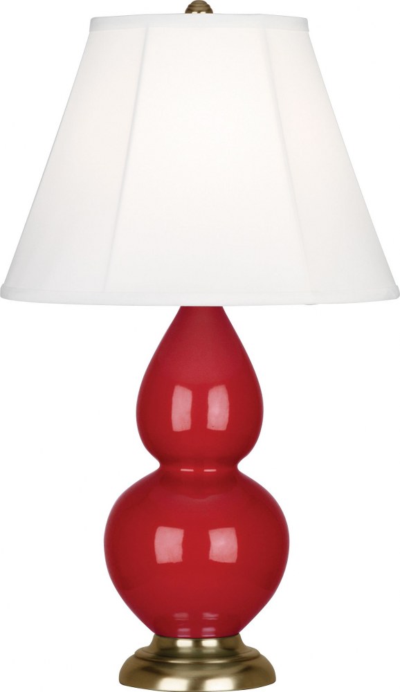 Robert Abbey Lighting-RR10-Small Double Gourd - 1 Light Accent Lamp-22.75 Inches Tall and 6 Inches Wide Ruby Red Antique Brass Small Double Gourd - 1 Light Accent Lamp-22.75 Inches Tall and 6 Inches W