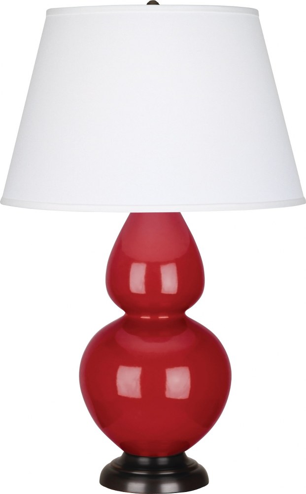 Robert Abbey Lighting-RR21X-Double Gourd - 1 Light Table Lamp-31 Inches Tall and 9.5 Inches Wide Ruby Red Deep Patina Bronze Double Gourd - 1 Light Table Lamp-31 Inches Tall and 9.5 Inches Wide