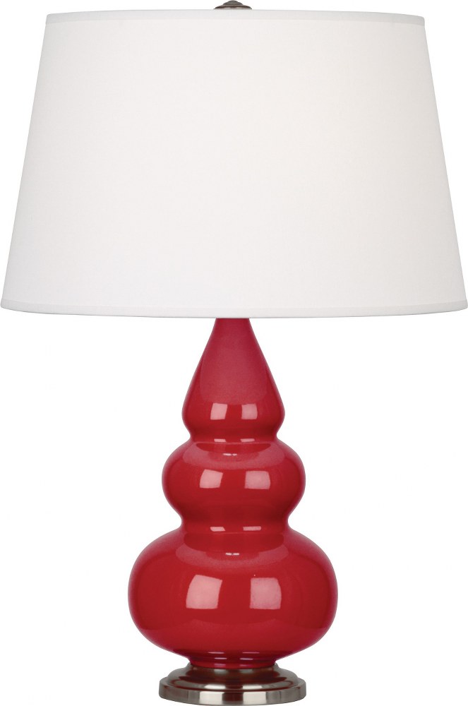 Robert Abbey Lighting-RR32X-Small Triple Gourd - 1 Light Accent Lamp-24.38 Inches Tall and 15 Inches Wide Ruby Red Antique Silver Small Triple Gourd - 1 Light Accent Lamp-24.38 Inches Tall and 15 Inch