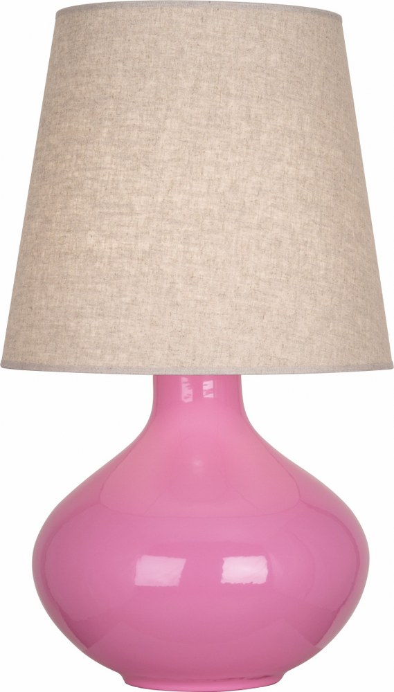 Robert Abbey Lighting-SP991-June 1-Light Table Lamp 15.75 Inches Wide and 30.75 Inches Tall Schiaparelli Pink Buff June 1-Light Table Lamp 15.75 Inches Wide and 30.75 Inches Tall