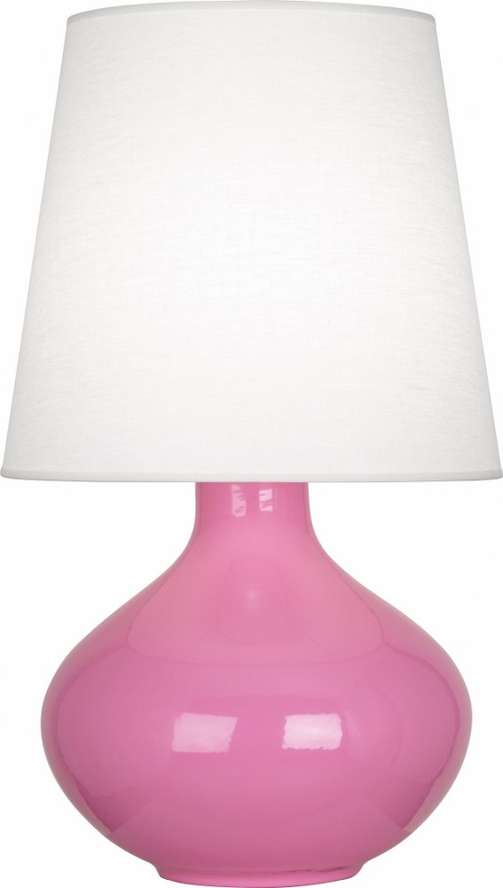 Robert Abbey Lighting-SP993-June 1-Light Table Lamp 15.75 Inches Wide and 30.75 Inches Tall Schiaparelli Pink Oyster June 1-Light Table Lamp 15.75 Inches Wide and 30.75 Inches Tall