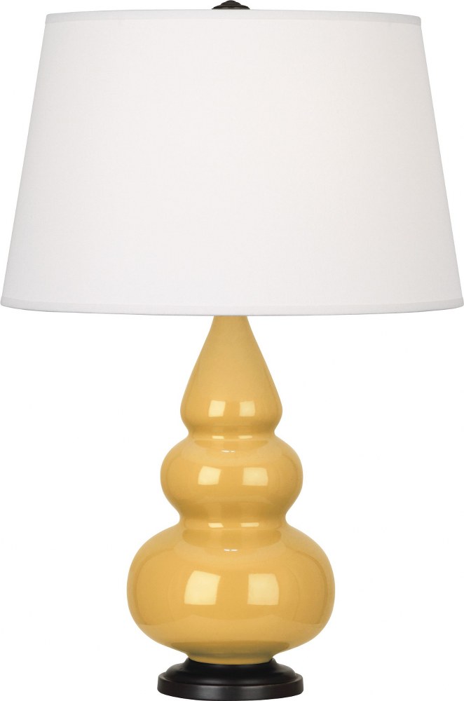 Robert Abbey Lighting-SU31X-Small Triple Gourd - 1 Light Accent Lamp-24.38 Inches Tall and 15 Inches Wide Sunset Yellow Deep Patina Bronze Small Triple Gourd - 1 Light Accent Lamp-24.38 Inches Tall an