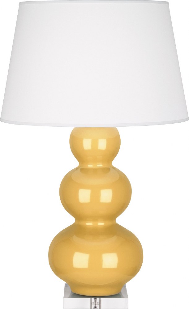 Robert Abbey Lighting-SU43X-Triple Gourd 1-Light Table Lamp 10 Inches Wide and 33 Inches Tall Sunset Yellow  Triple Gourd 1-Light Table Lamp 10 Inches Wide and 33 Inches Tall