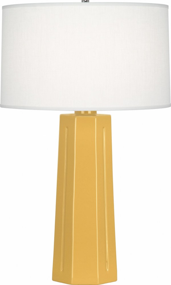 Robert Abbey Lighting-SU960-Mason 1-Light Table Lamp 6.5 Inches Wide and 25.875 Inches Tall Sunset  Celadon Glazed Finish