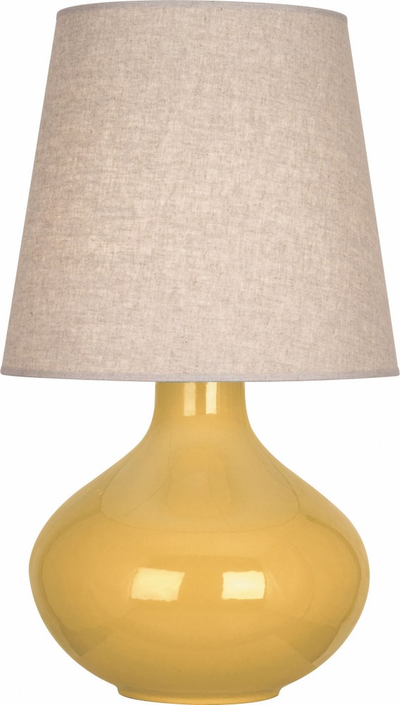 Robert Abbey Lighting-SU991-June 1-Light Table Lamp 15.75 Inches Wide and 30.75 Inches Tall Sunset Buff June 1-Light Table Lamp 15.75 Inches Wide and 30.75 Inches Tall