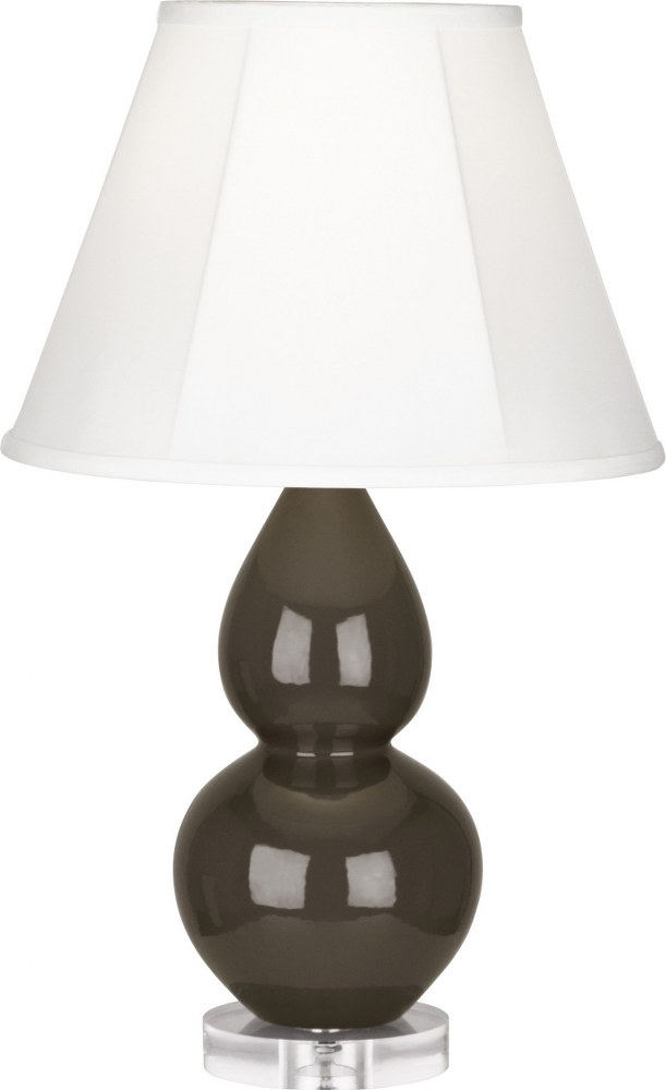 Robert Abbey Lighting-TE13-Small Double Gourd 1-Light Accent Lamp 6 Inches Wide and 22 Inches Tall Brown Tea Ivory Small Double Gourd 1-Light Accent Lamp 6 Inches Wide and 22 Inches Tall