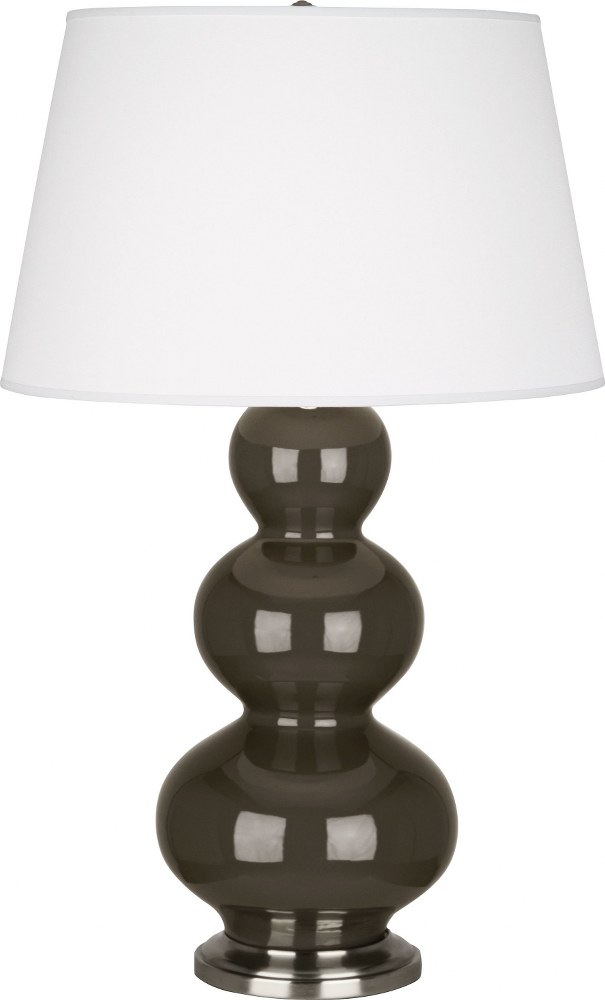 Robert Abbey Lighting-TE42X-Triple Gourd - 1 Light Table Lamp-32.75 Inches Tall and 10 Inches Wide Brown Tea Antique Silver Triple Gourd - 1 Light Table Lamp-32.75 Inches Tall and 10 Inches Wide